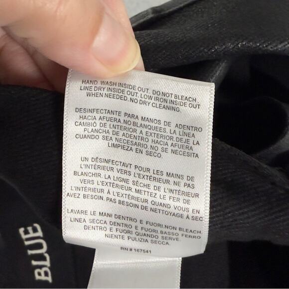 Daily Blue By AG Mantra Wide Barrel Leg Jeans Coated Octopus Button Fly 30 NEW - Picture 13 of 16